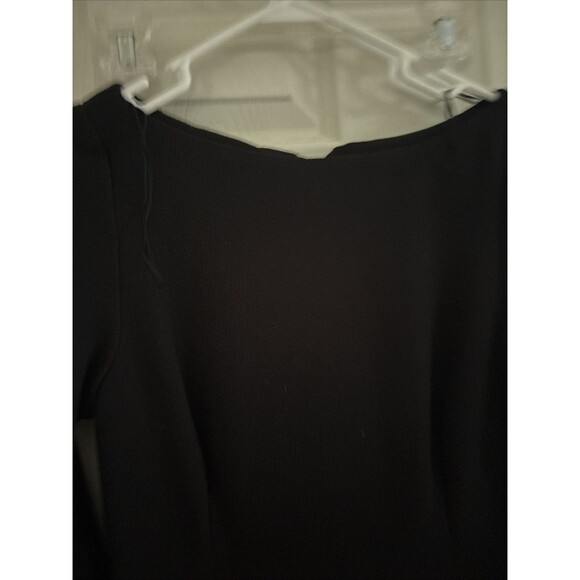 Zara basic black dress Size Medium With Pleat Skirt - Picture 4 of 5